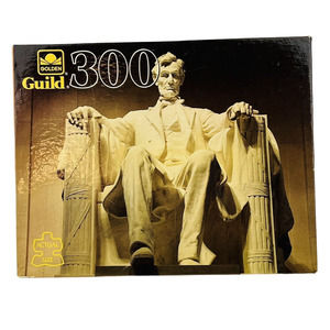 Lincoln Memorial 300 Piece Jigsaw Puzzle Golden 14x18 New‎